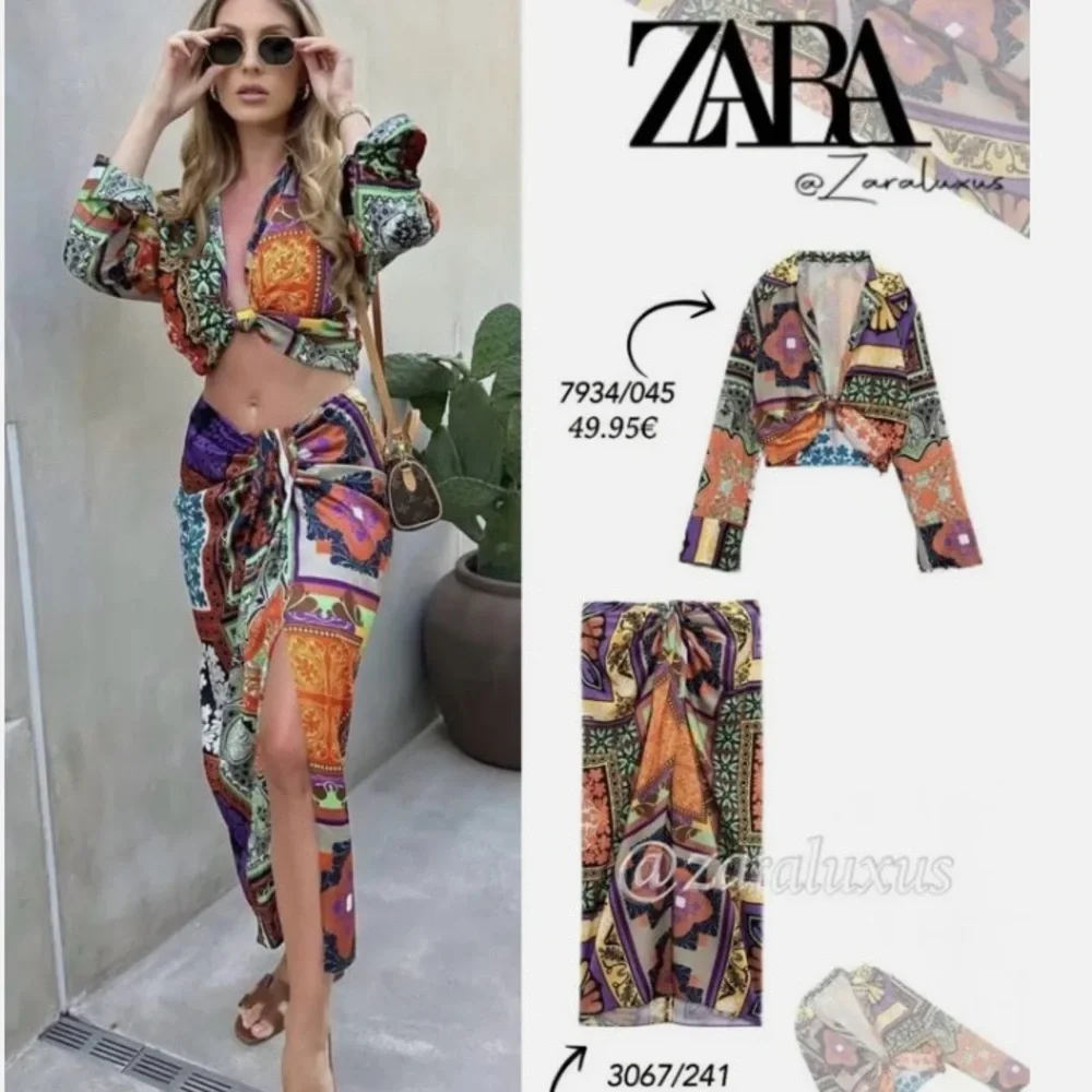 Zara Multicolor Patterned set - Picture 8 of 10